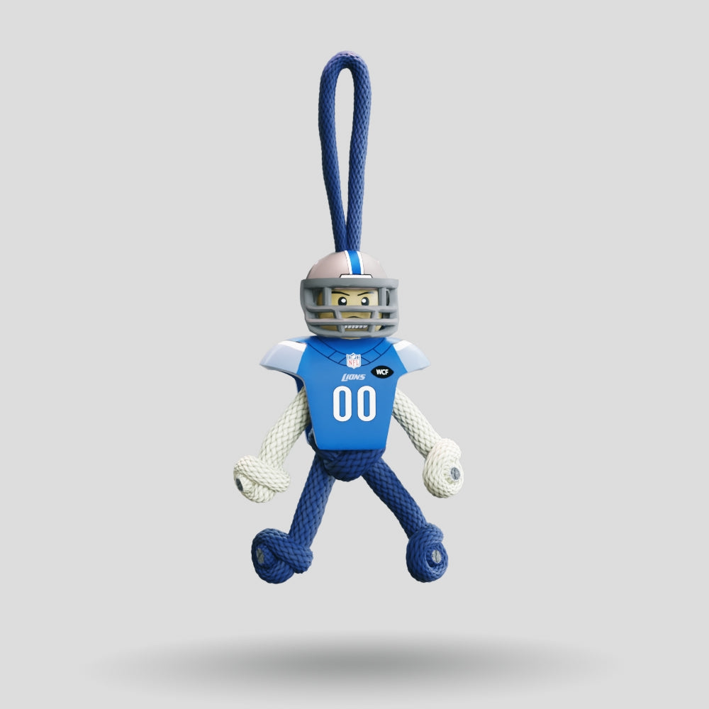 Detroit Lions Paracord Buddy Keychain
