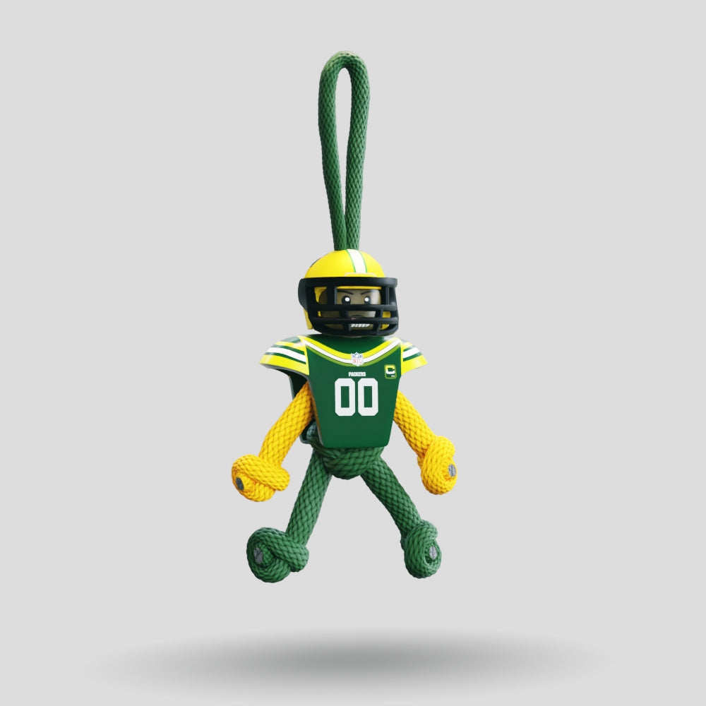 Green Bay Packers Paracord Buddy Keychain