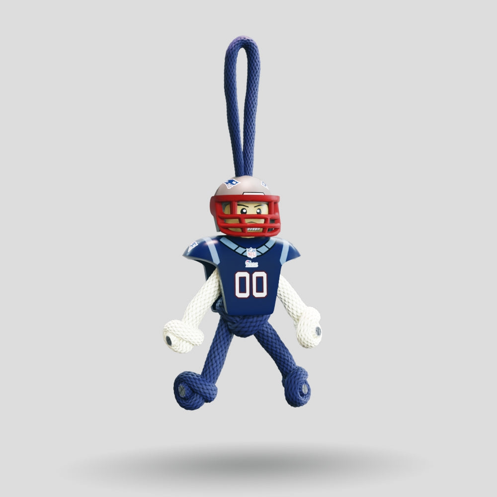 New England Patriots Paracord Buddy Keychain