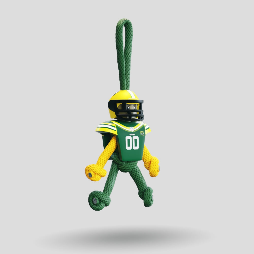 Green Bay Packers Paracord Buddy Keychain