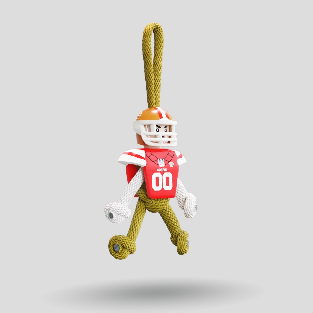 San Francisco 49ers Paracord Buddy Keychain