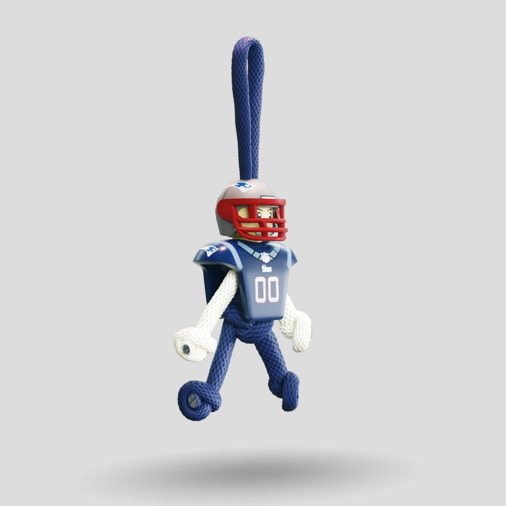 New England Patriots Paracord Buddy Keychain
