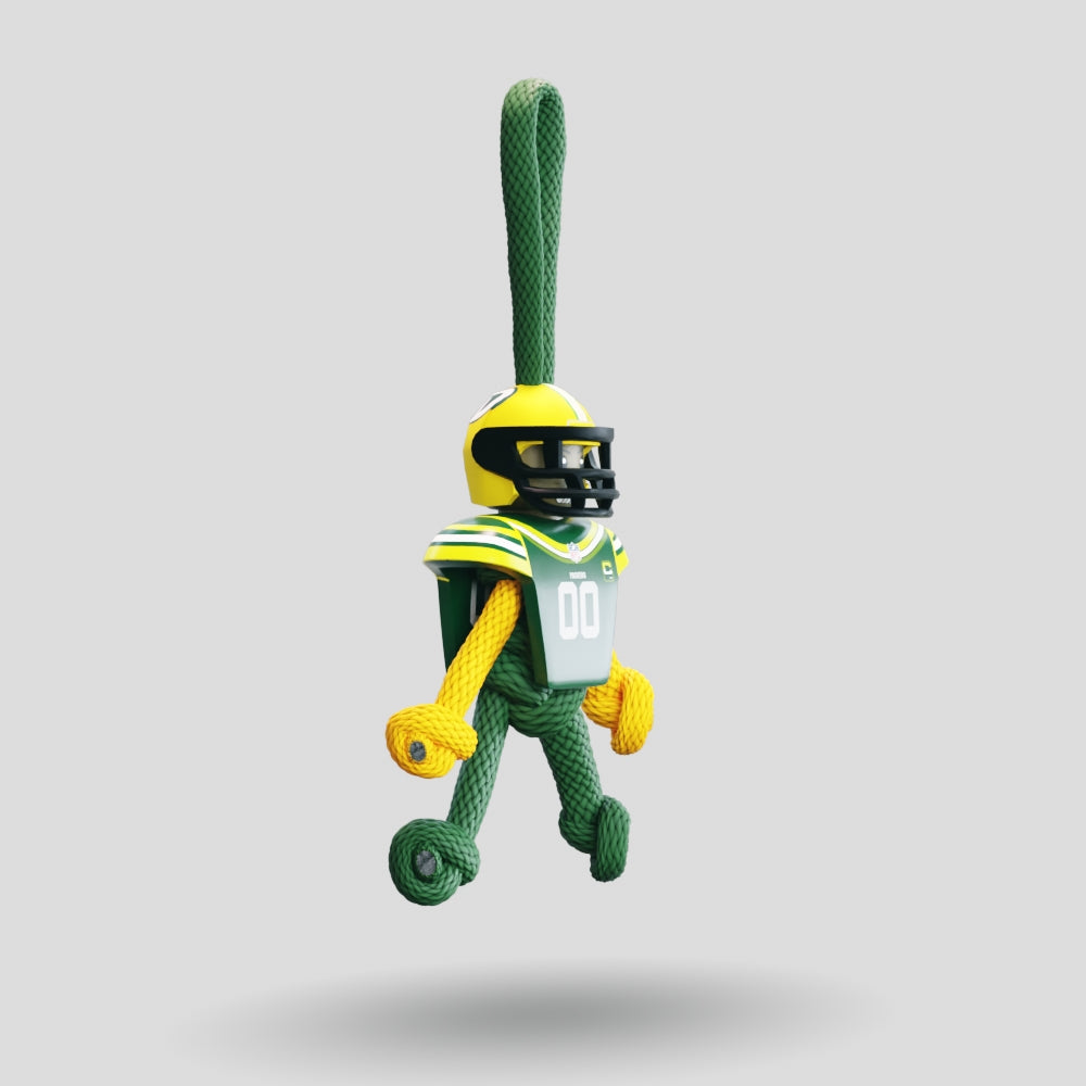 Green Bay Packers Paracord Buddy Keychain