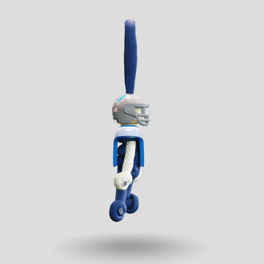 Detroit Lions Paracord Buddy Keychain