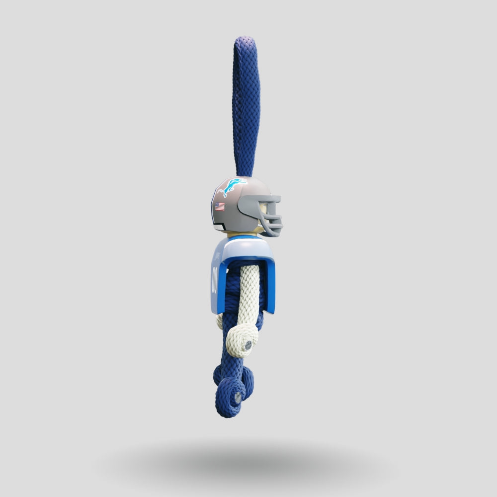 Detroit Lions Paracord Buddy Keychain