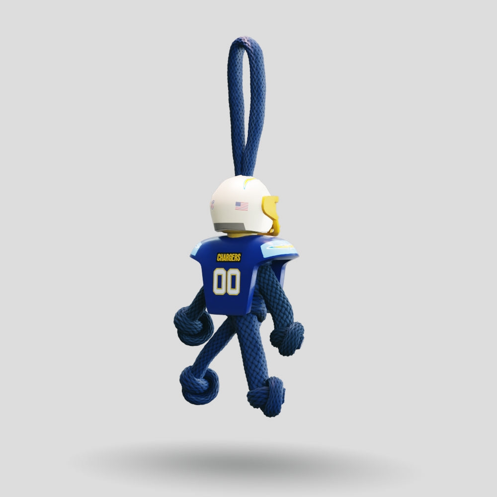 LA Chargers Paracord Buddy Keychain