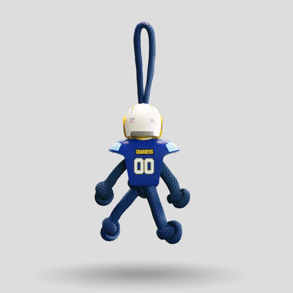 LA Chargers Paracord Buddy Keychain
