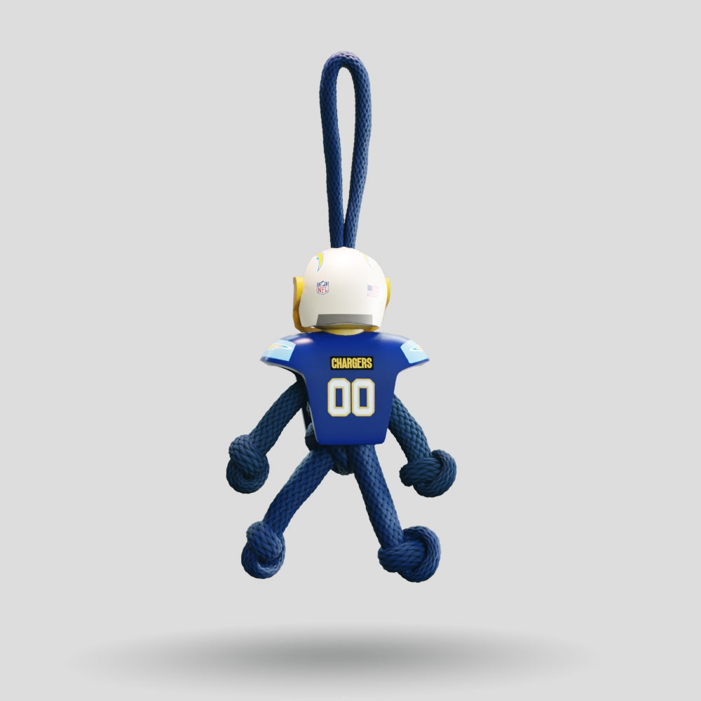 LA Chargers Paracord Buddy Keychain