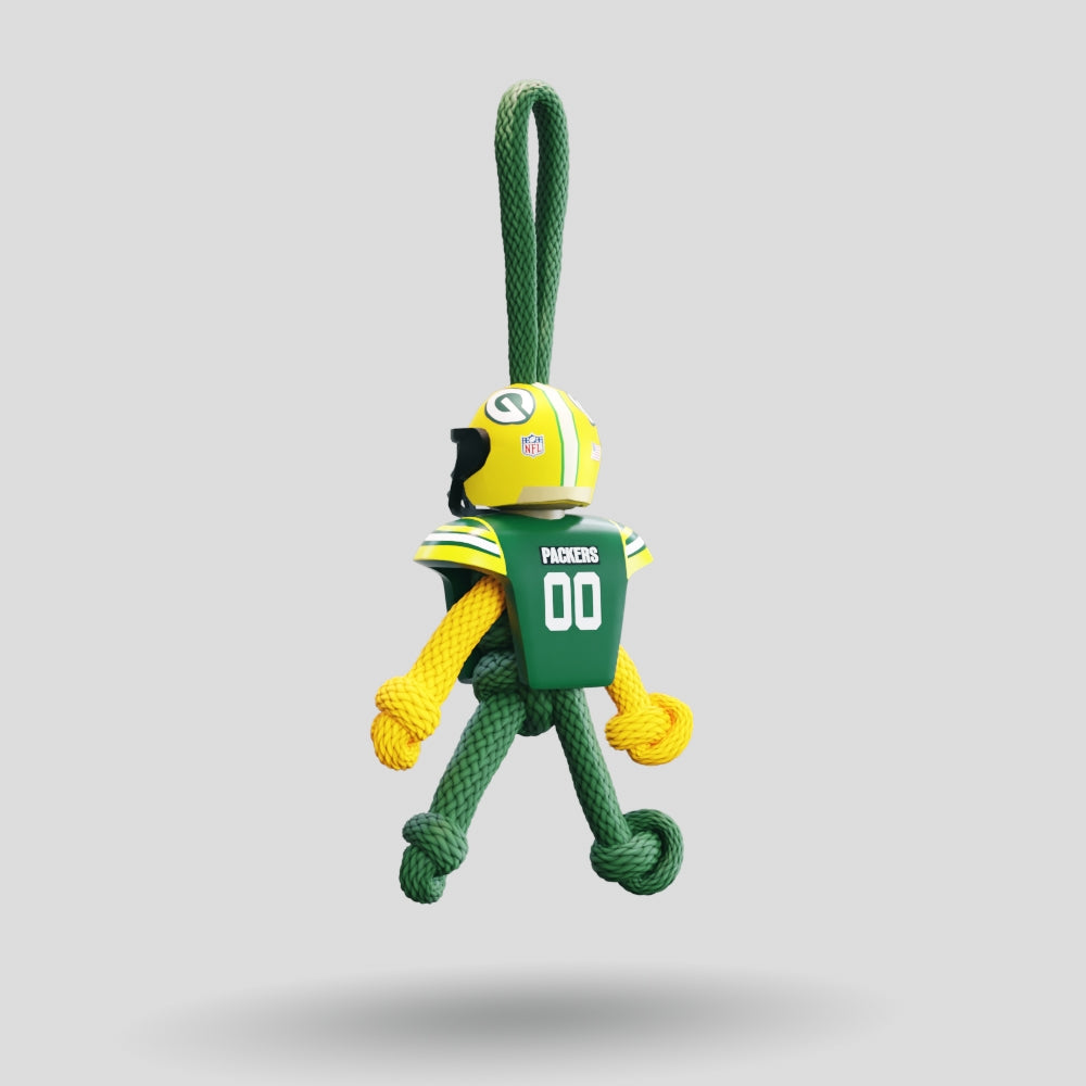 Green Bay Packers Paracord Buddy Keychain