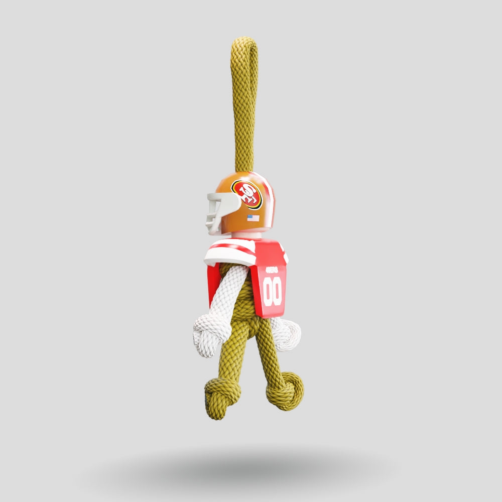 San Francisco 49ers Paracord Buddy Keychain