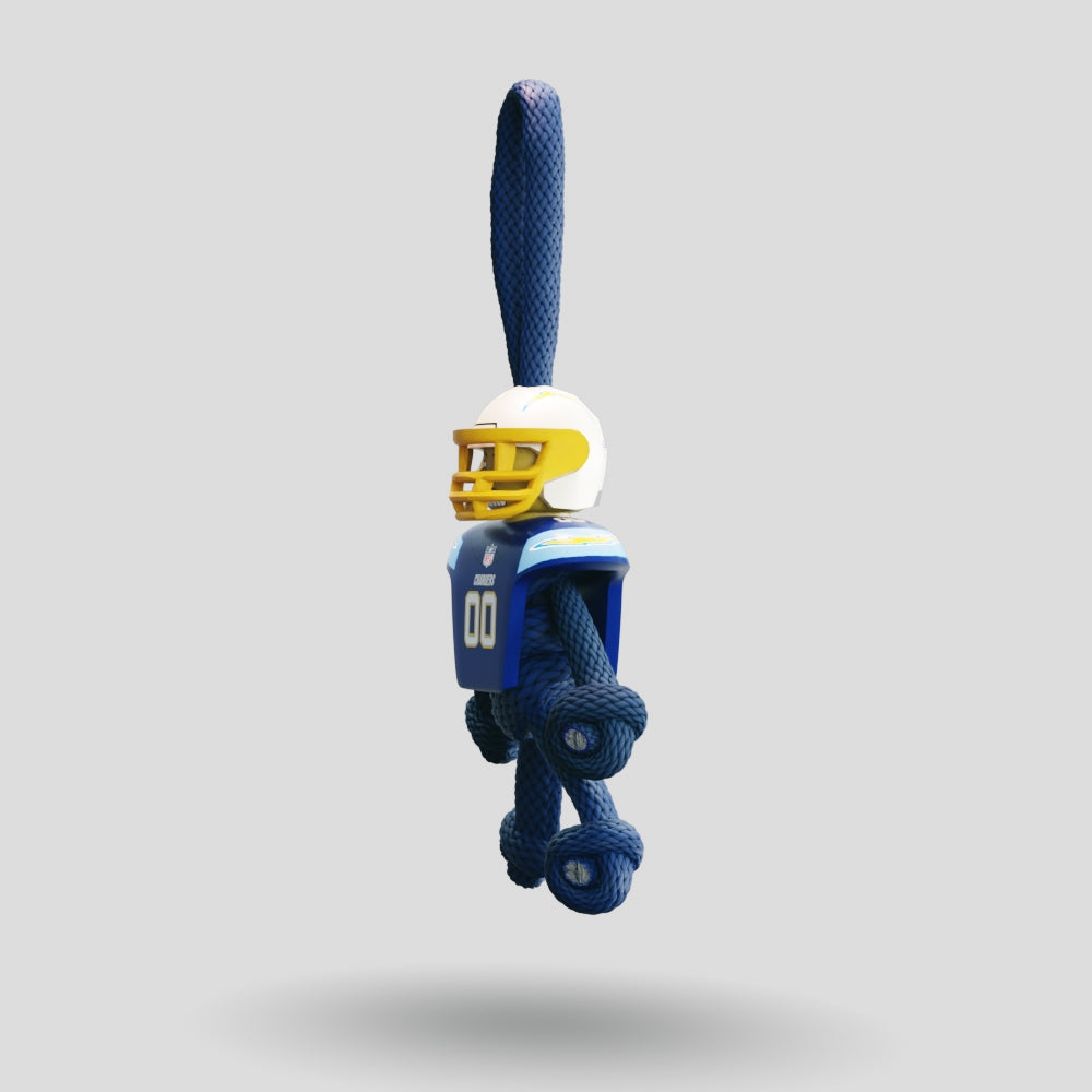 LA Chargers Paracord Buddy Keychain