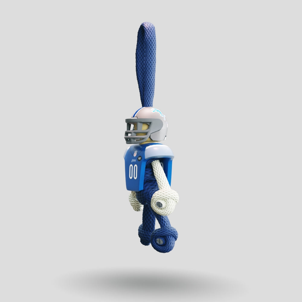 Detroit Lions Paracord Buddy Keychain