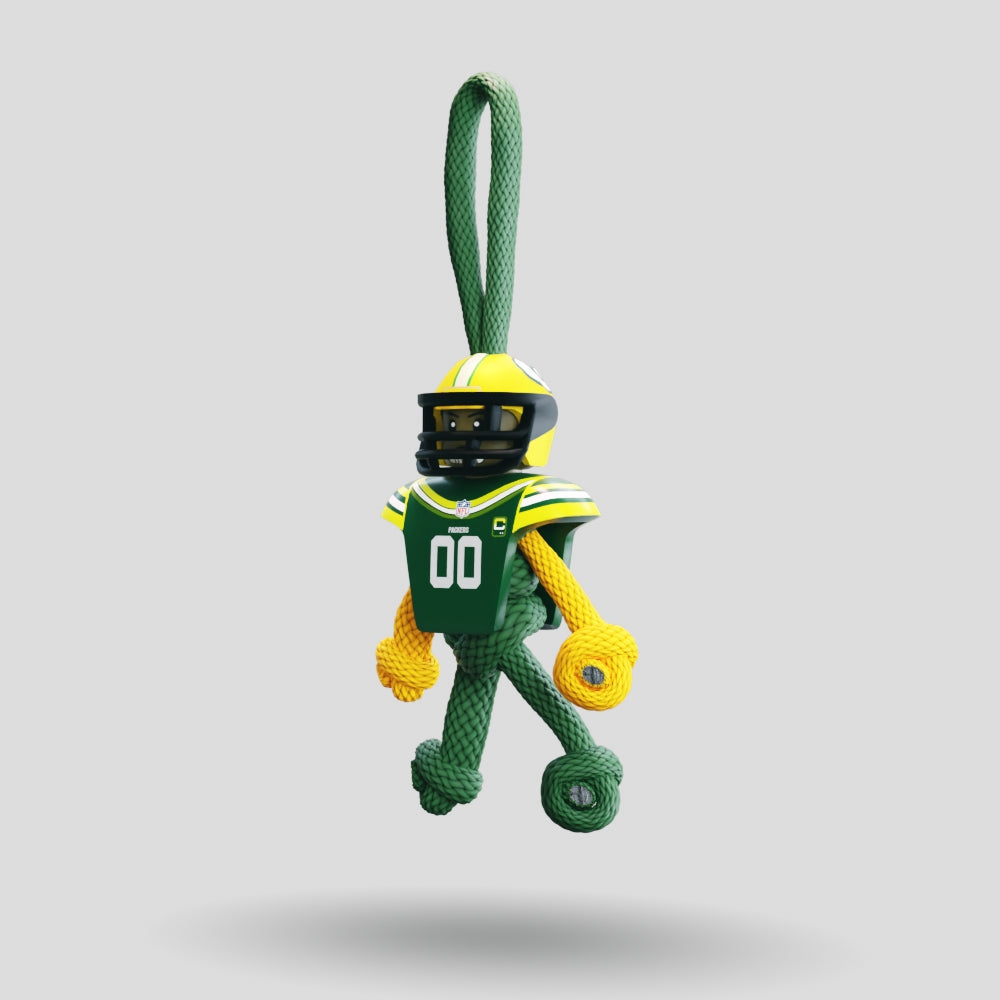 Green Bay Packers Paracord Buddy Keychain