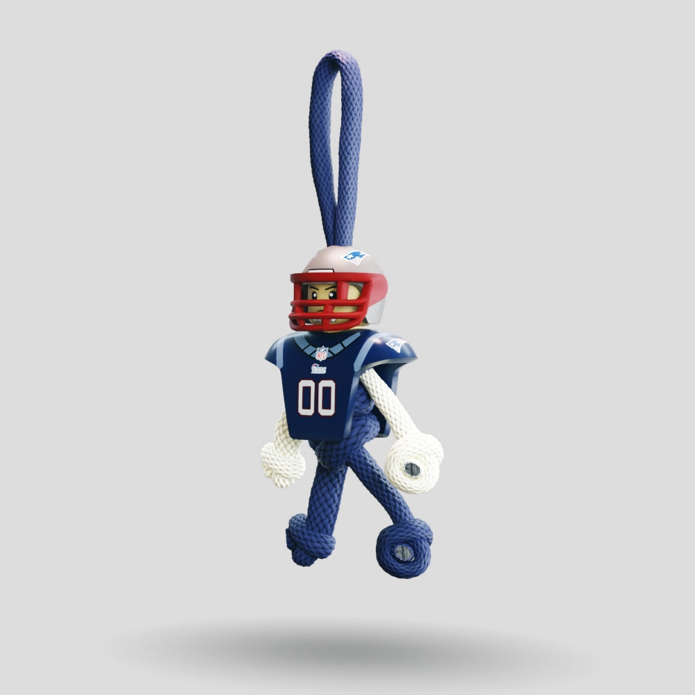 New England Patriots Paracord Buddy Keychain