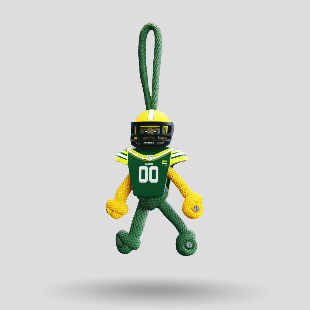 Green Bay Packers Paracord Buddy Keychain