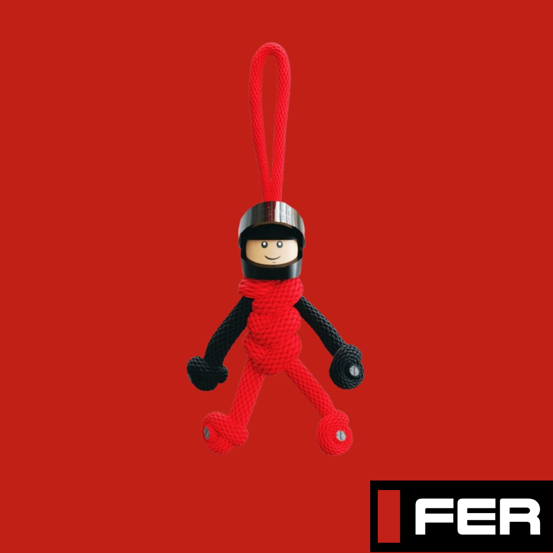 FER Team F1 Motorsport Paracord Buddy Keychain