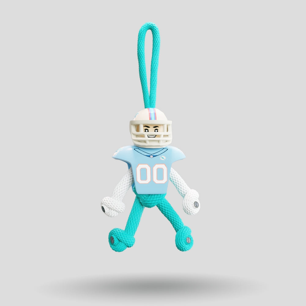 Miami Dolphins Paracord Buddy Keychain