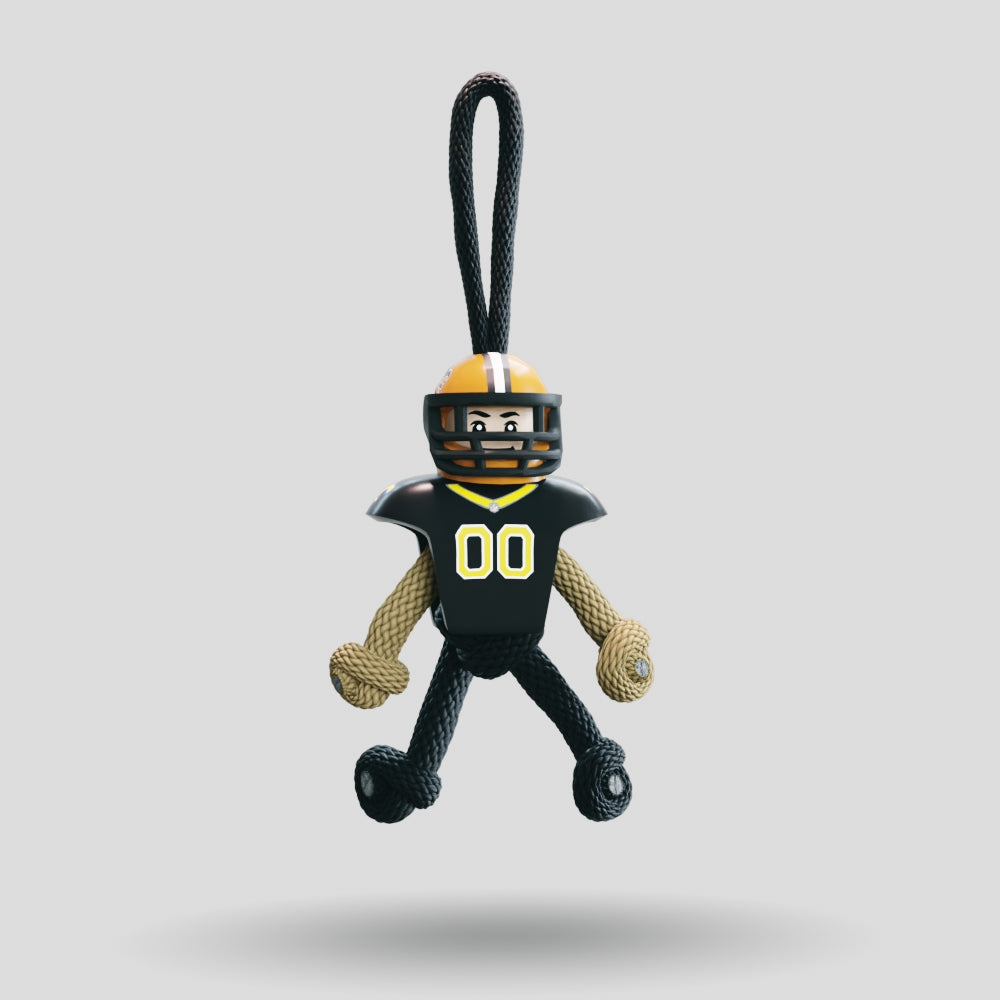 New Orleans Saints Paracord Buddy Keychain
