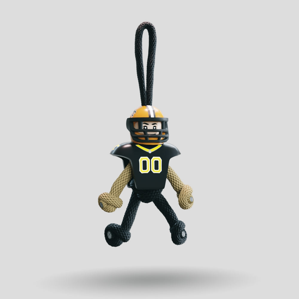 New Orleans Saints Paracord Buddy Keychain