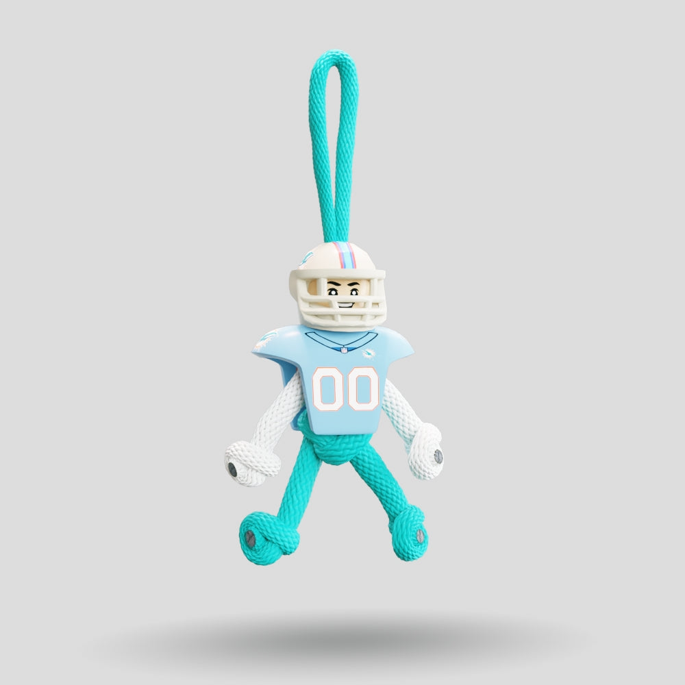 Miami Dolphins Paracord Buddy Keychain