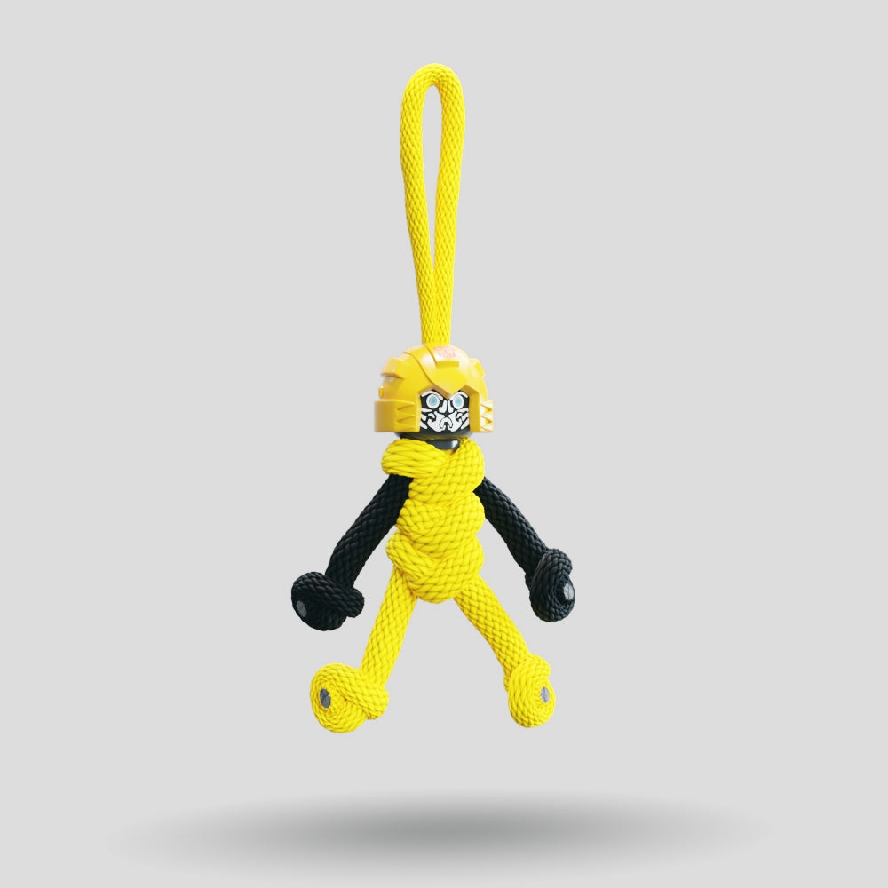 Bumblebee Paracord Buddy Keychain