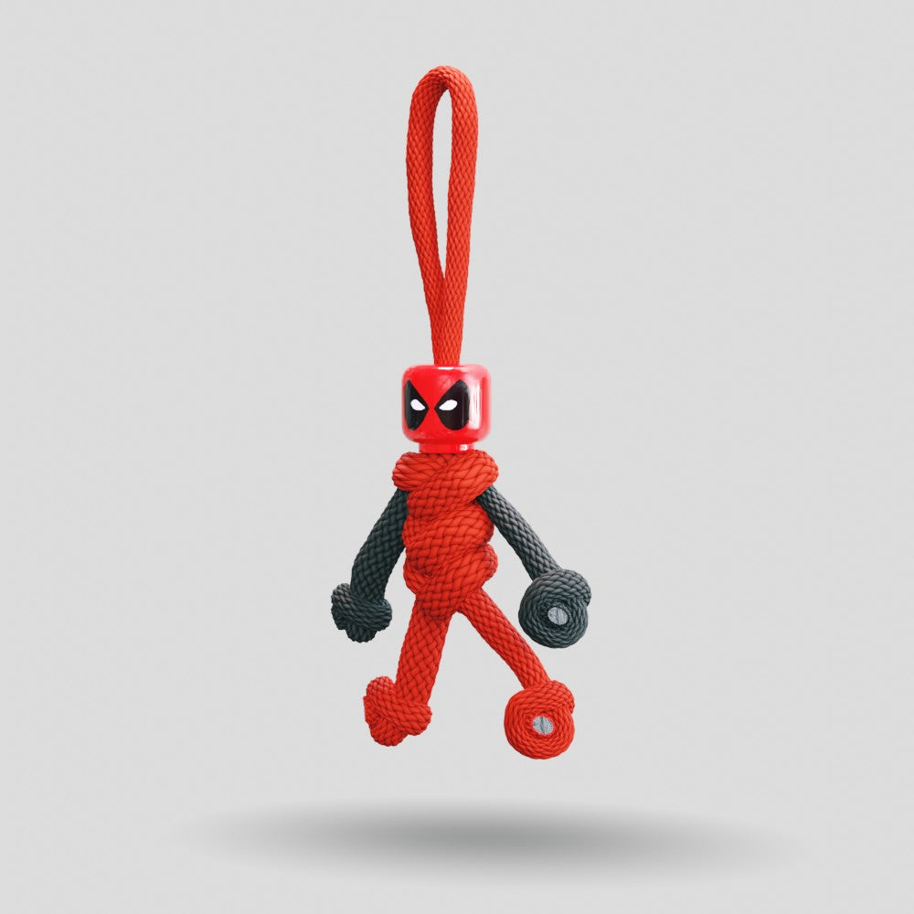 Deadpool Paracord Buddy Keychain