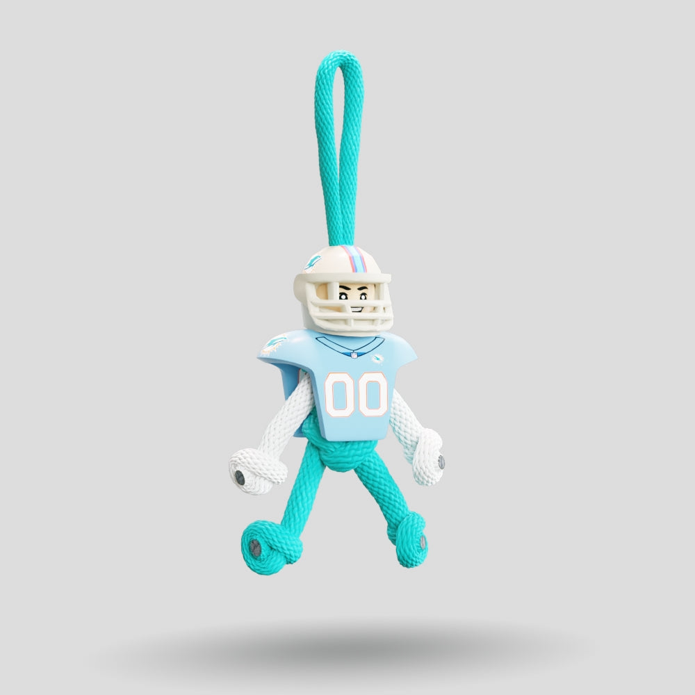 Miami Dolphins Paracord Buddy Keychain