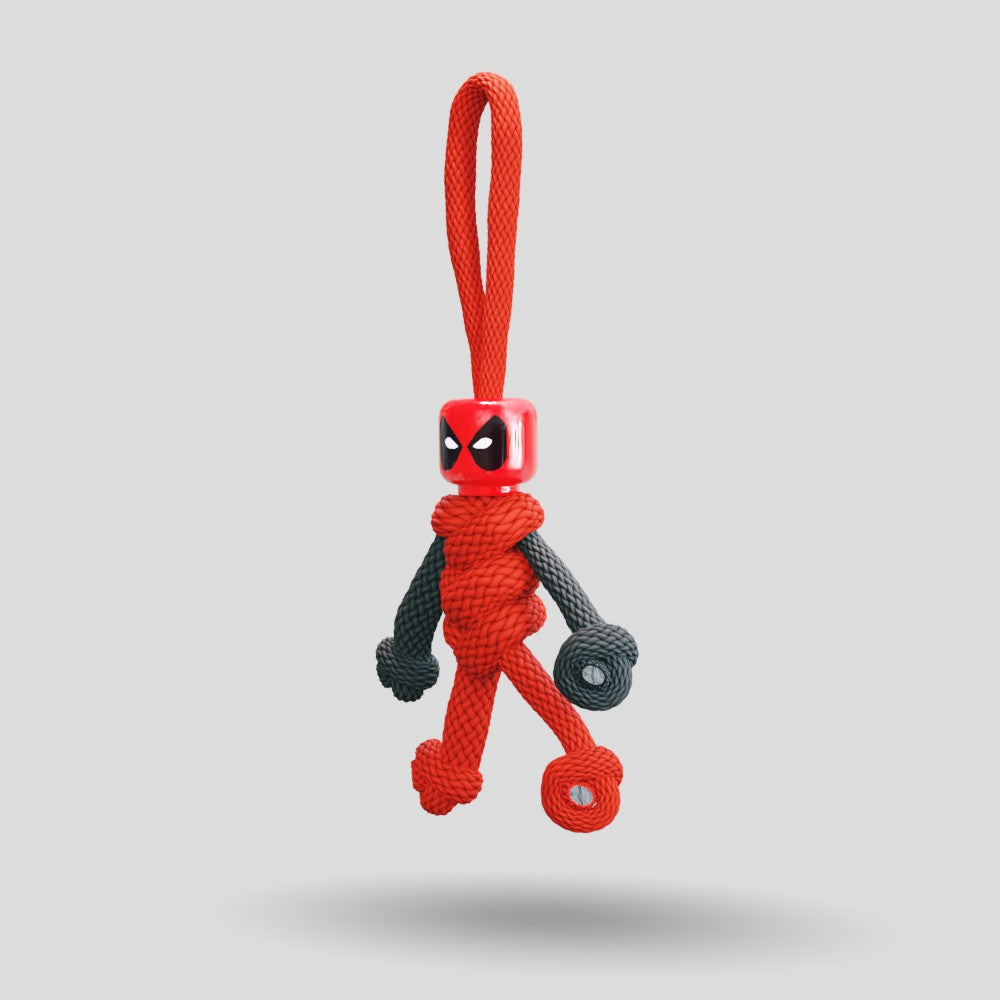Deadpool Paracord Buddy Keychain