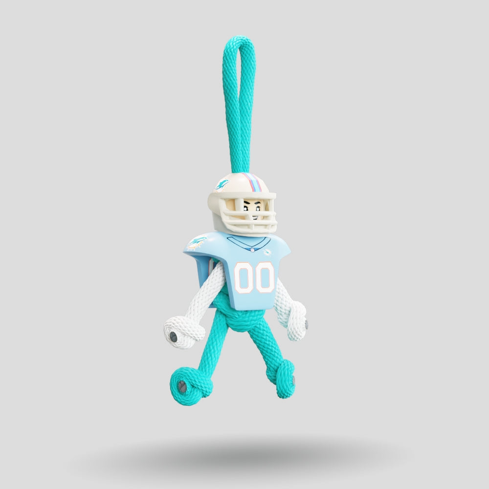 Miami Dolphins Paracord Buddy Keychain