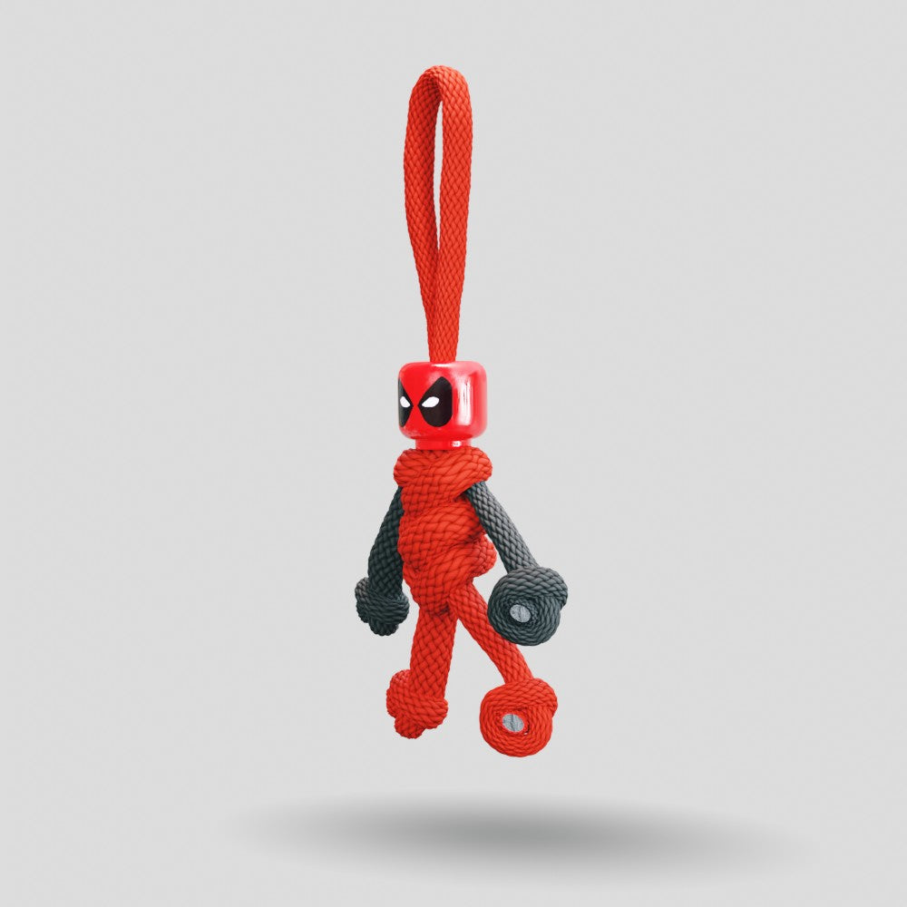 Deadpool Paracord Buddy Keychain