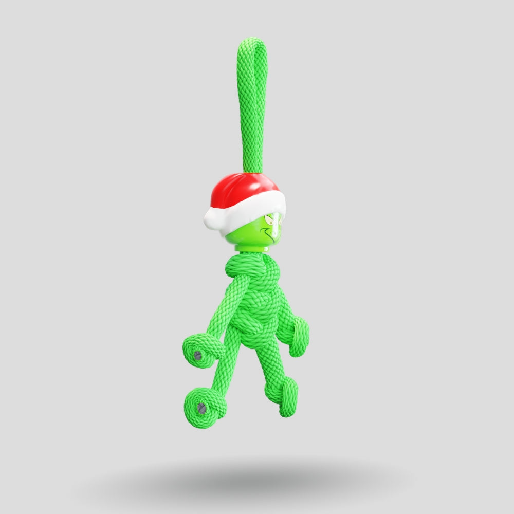 Grinch Paracord Buddy Keychain