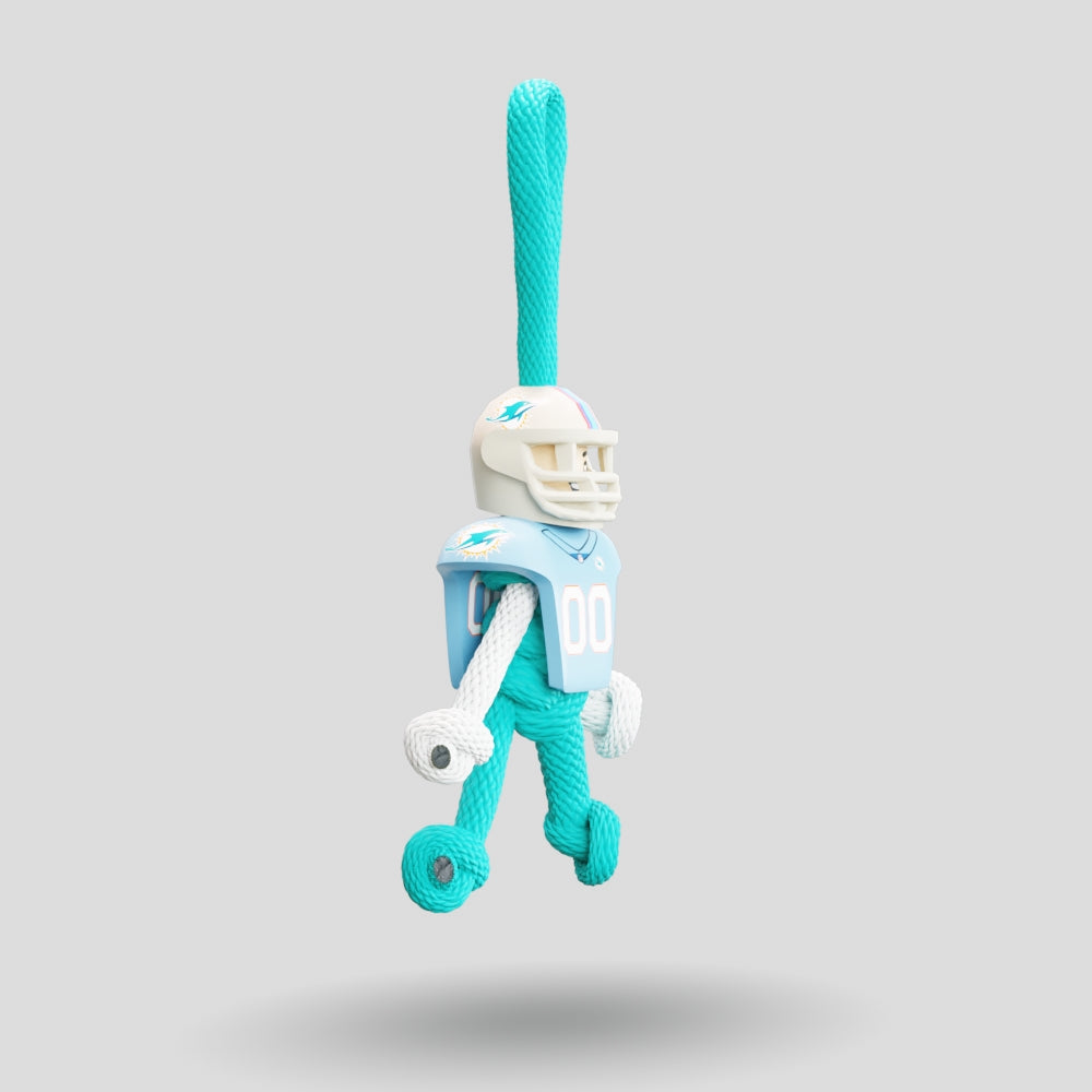 Miami Dolphins Paracord Buddy Keychain