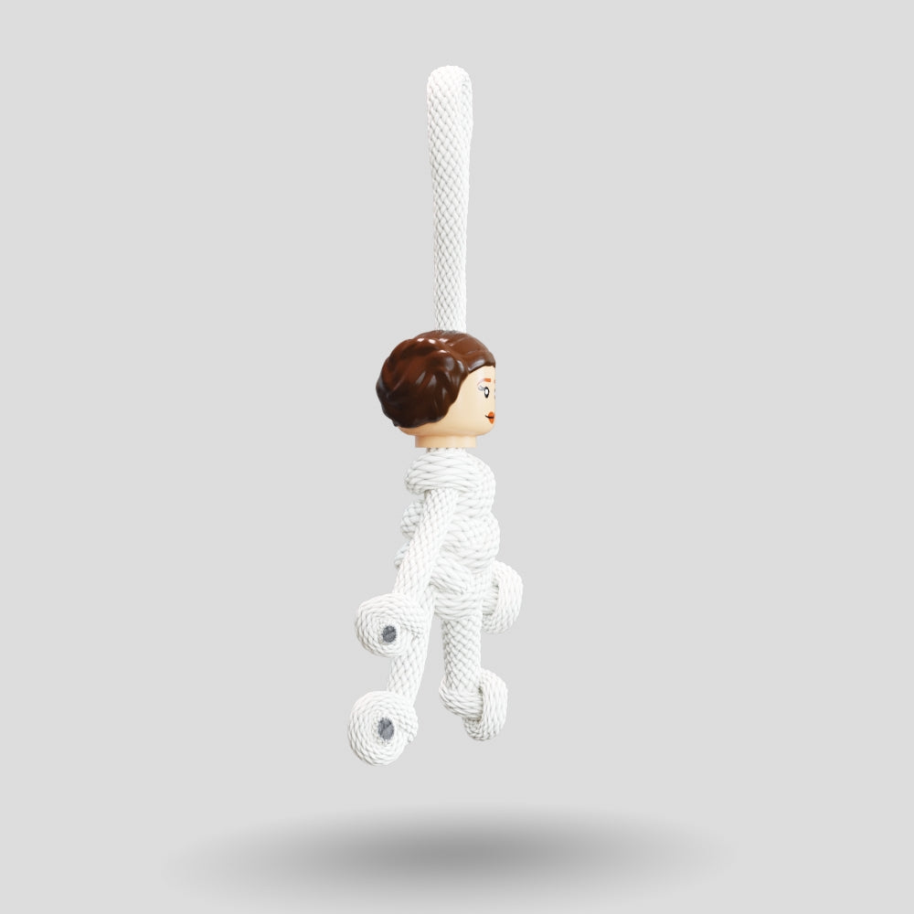 Princess Leia Paracord Buddy Keychain