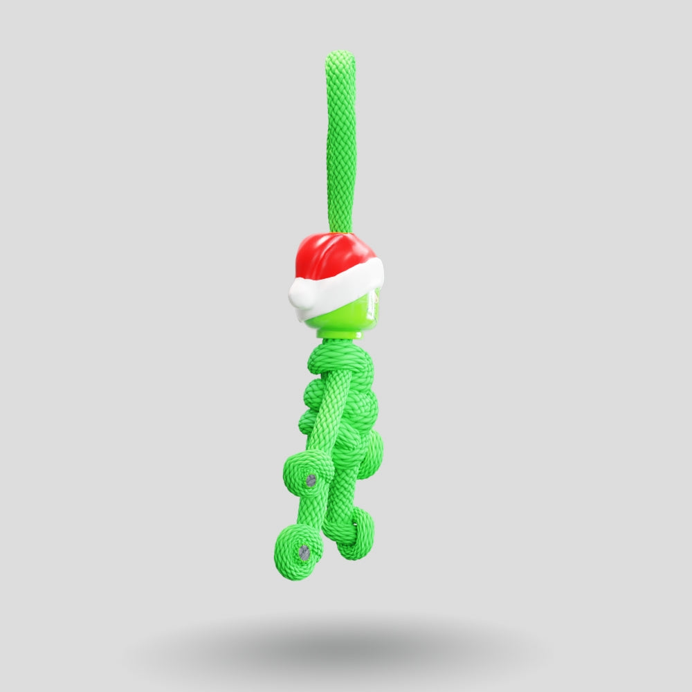 Grinch Paracord Buddy Keychain