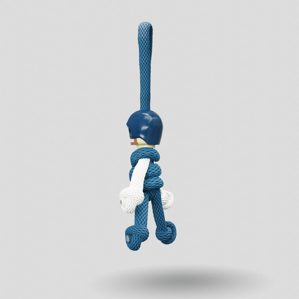 Captain America Paracord Buddy Keychain