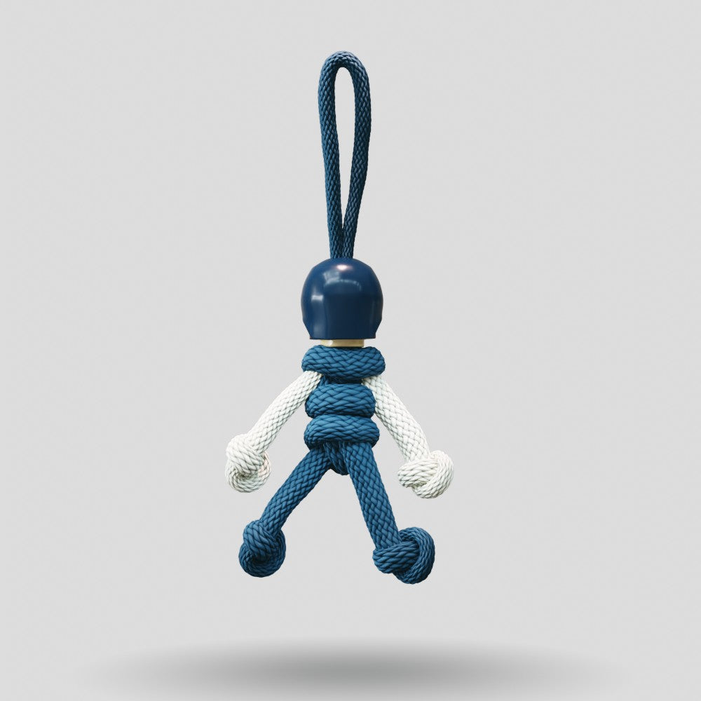 Captain America Paracord Buddy Keychain