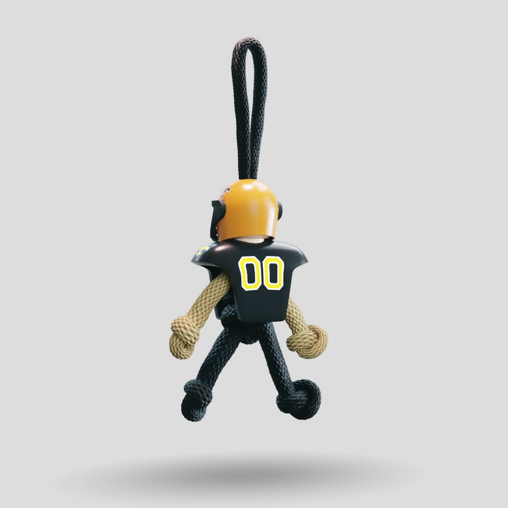 New Orleans Saints Paracord Buddy Keychain