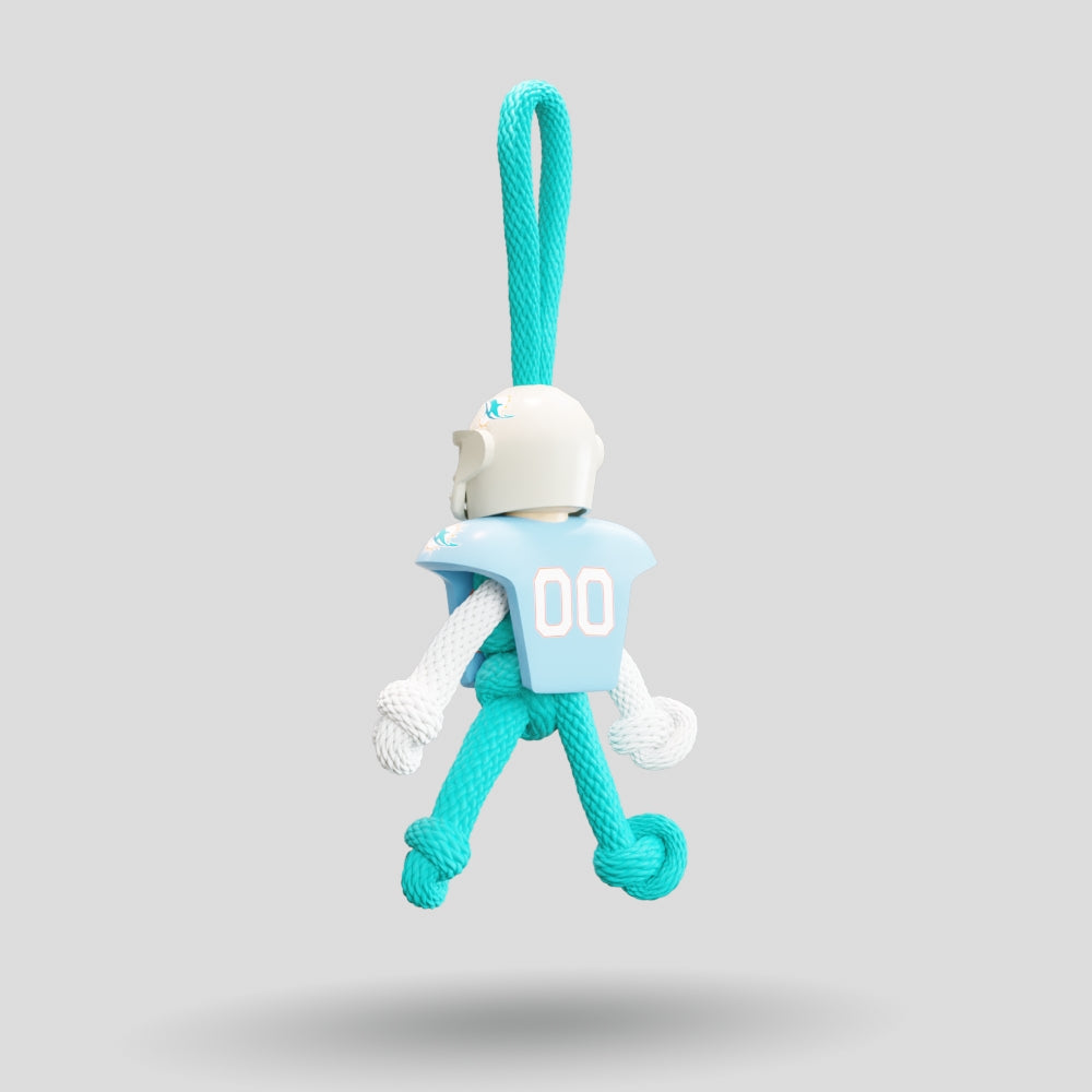 Miami Dolphins Paracord Buddy Keychain