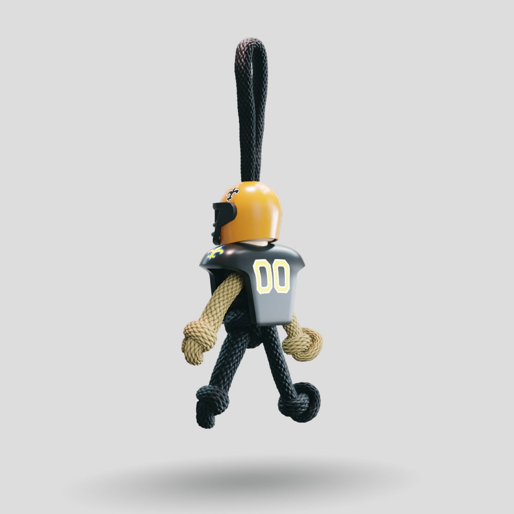 New Orleans Saints Paracord Buddy Keychain