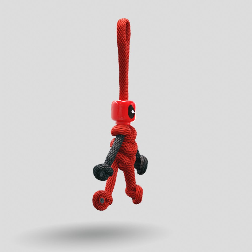 Deadpool Paracord Buddy Keychain