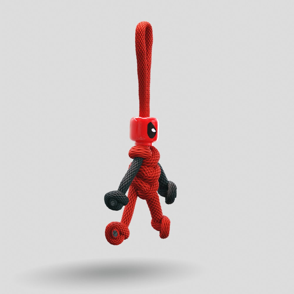 Deadpool Paracord Buddy Keychain