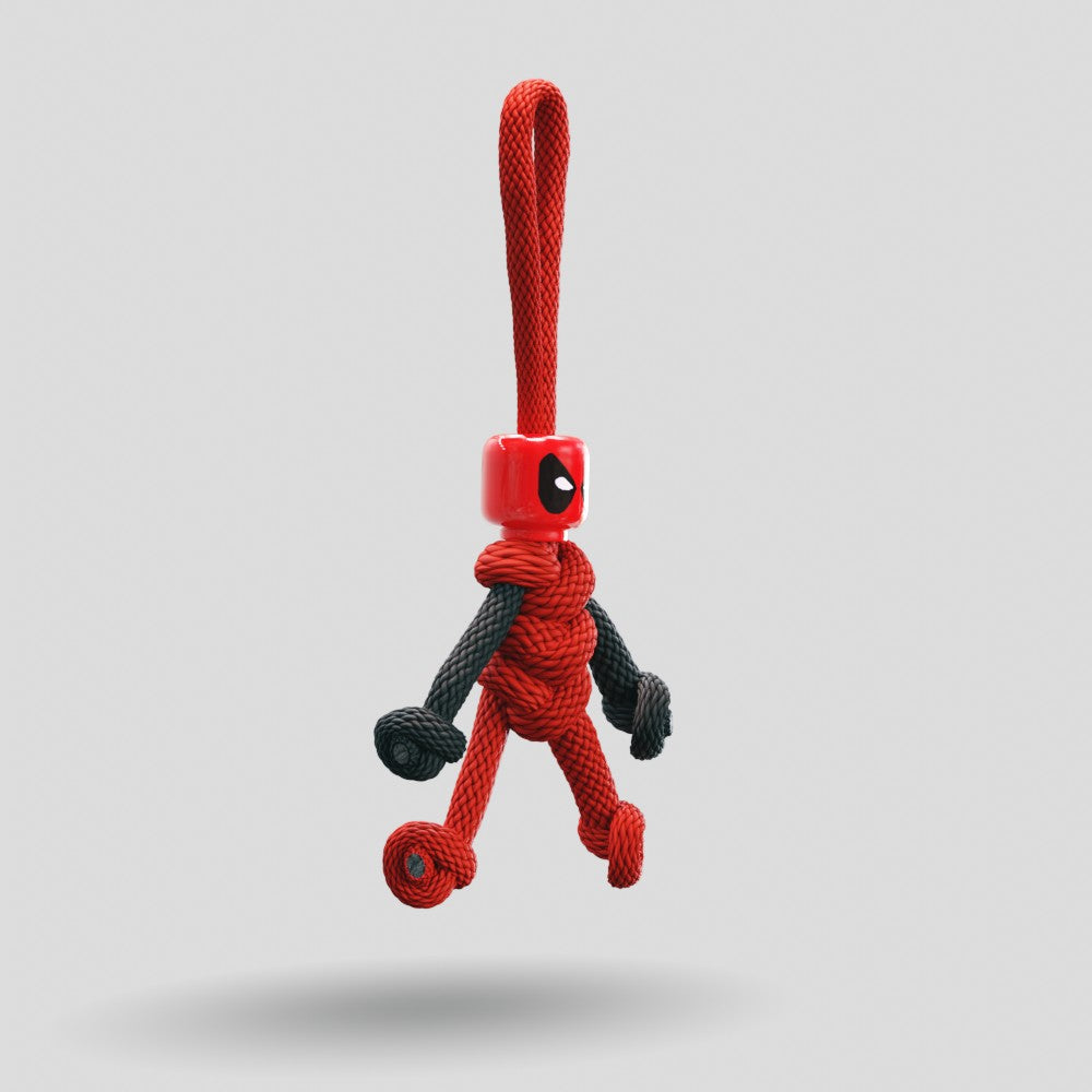 Deadpool Paracord Buddy Keychain