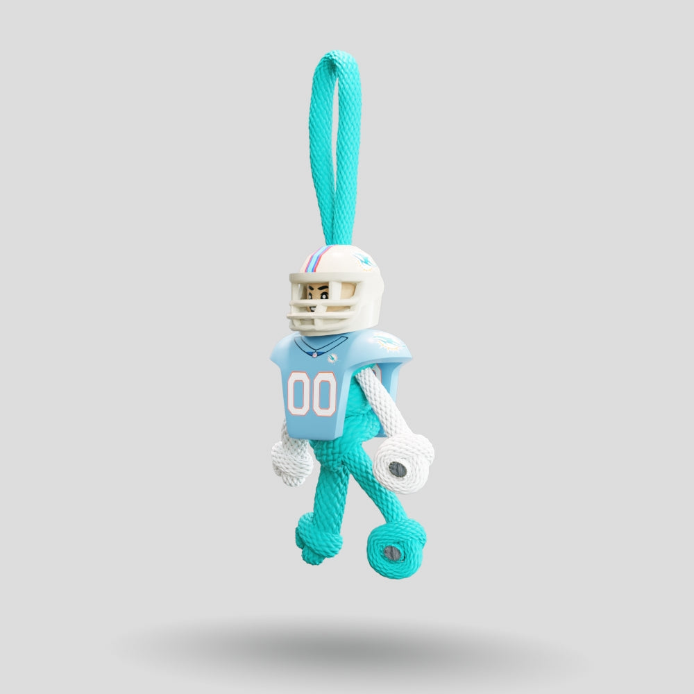 Miami Dolphins Paracord Buddy Keychain