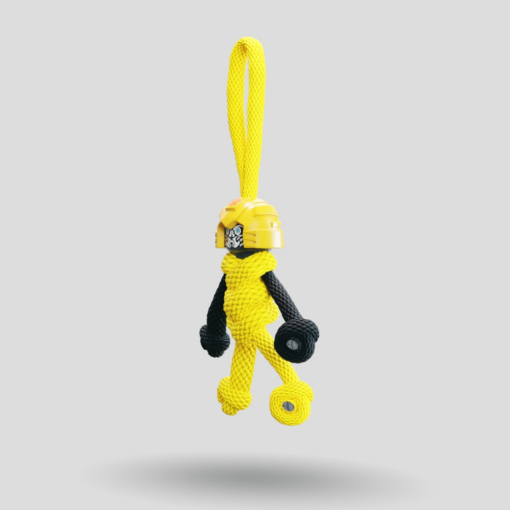 Bumblebee Paracord Buddy Keychain
