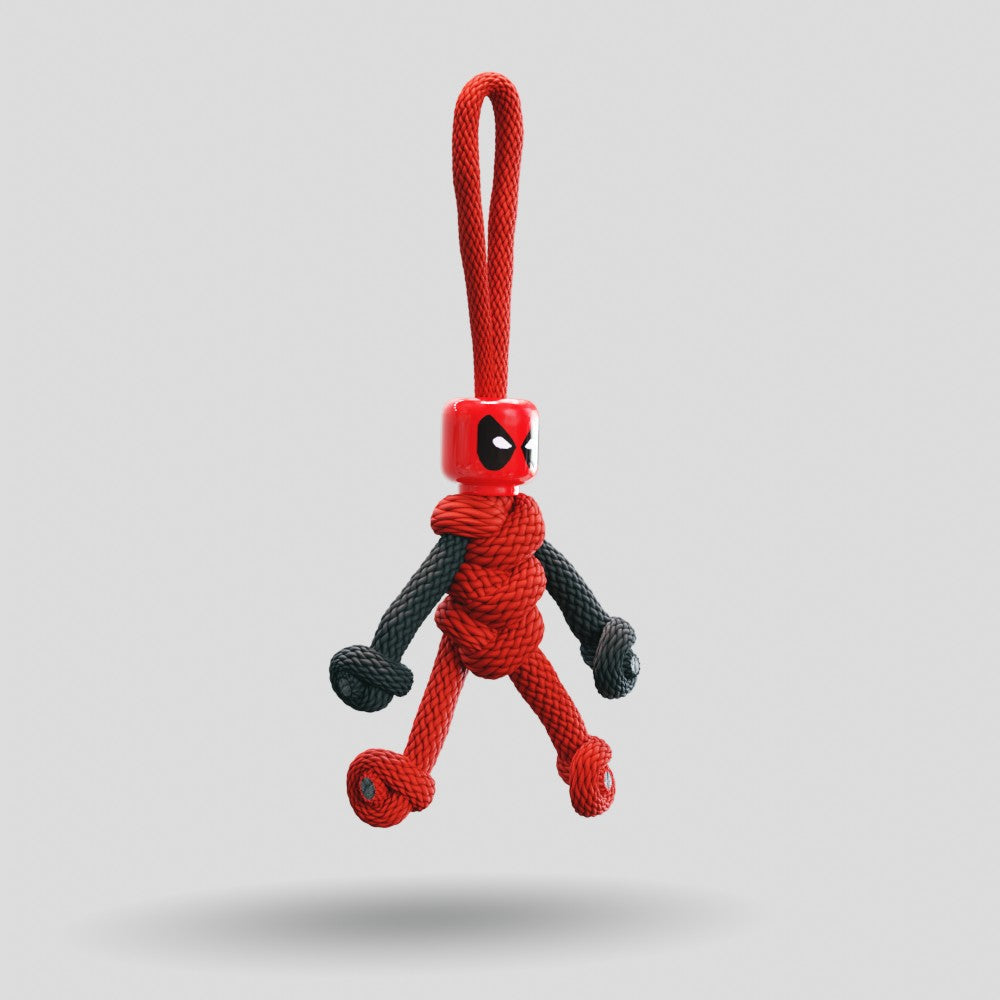 Deadpool Paracord Buddy Keychain