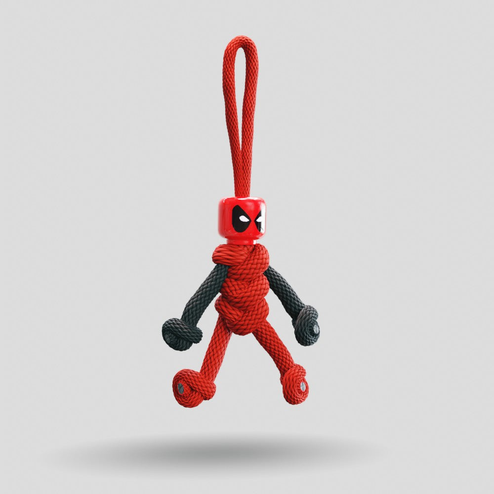 Deadpool Paracord Buddy Keychain