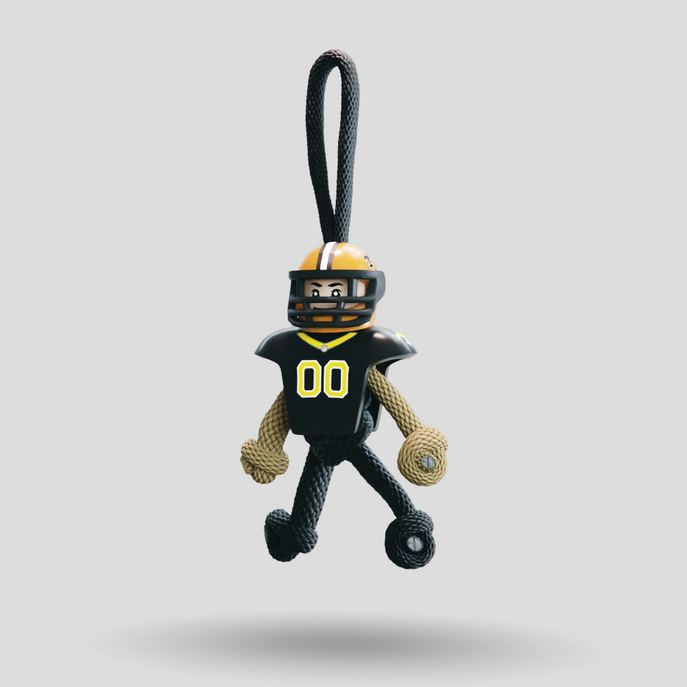 New Orleans Saints Paracord Buddy Keychain