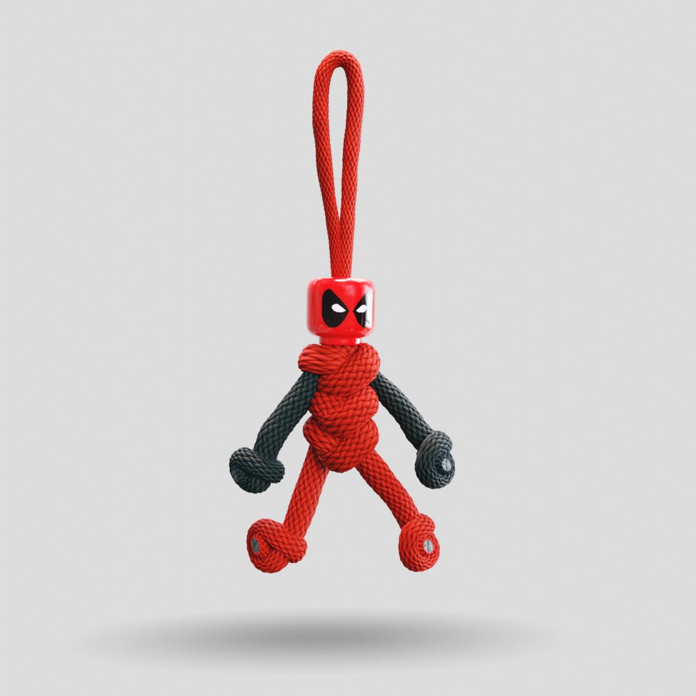 Deadpool Paracord Buddy Keychain