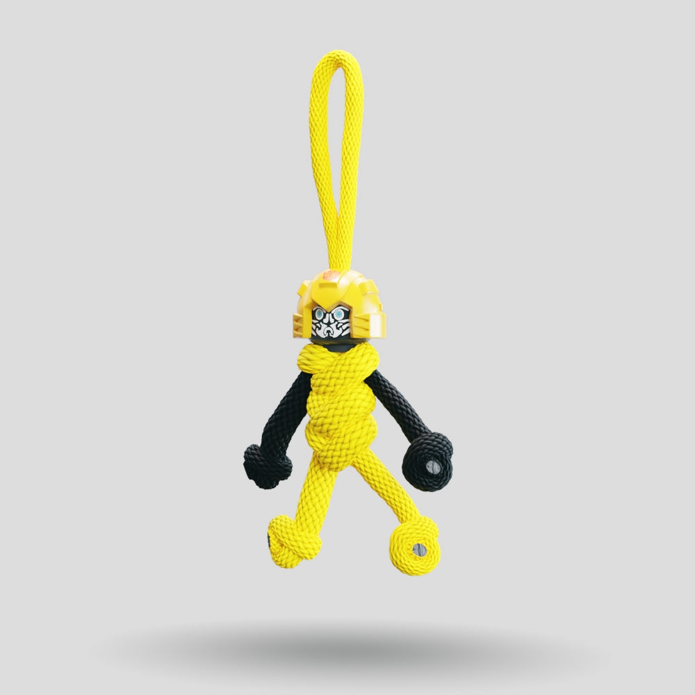 Bumblebee Paracord Buddy Keychain
