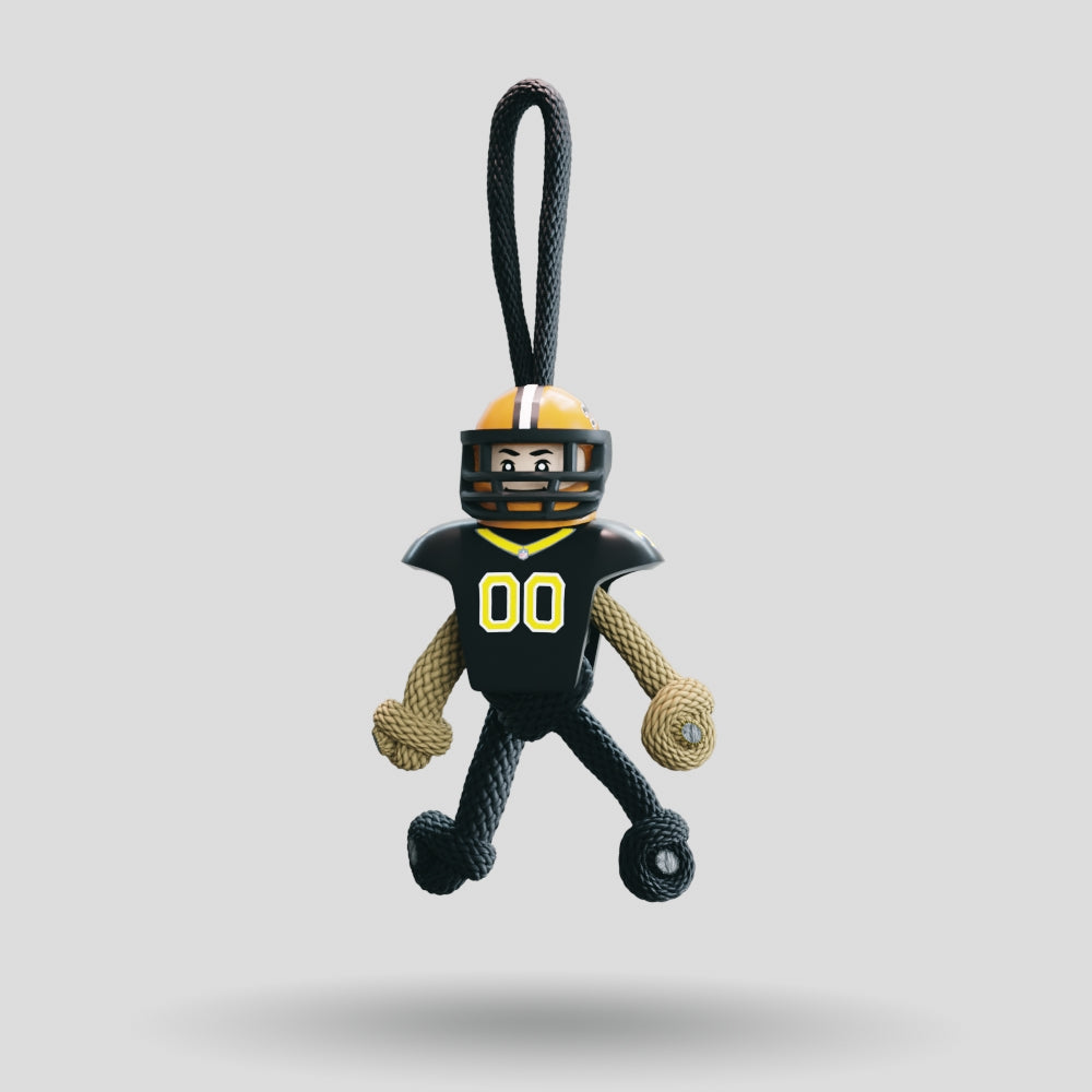 New Orleans Saints Paracord Buddy Keychain